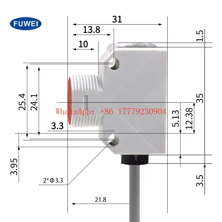FGQR18-2000NFT 4-Wire DC Through-Beam Infrared Photoelectric Sensor Optical Sensors Product
FGQR18-2000NFT 4-Wire DC Through-Beam Infrared Photoelectric Sensor Optical Sensors Product