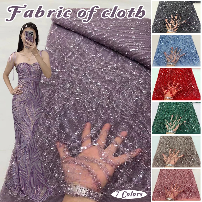 1 Yards African Beaded Lace Fabric French Bridal Sequin Lace Fabric Luxury Nigerian Tulle Lace Embroidery Fabric For Diy Sewing
1 Yards African Beaded Lace Fabric French Bridal Sequin Lace Fabric Luxury Nigerian Tulle Lace Embroidery Fabric For Diy Sewing