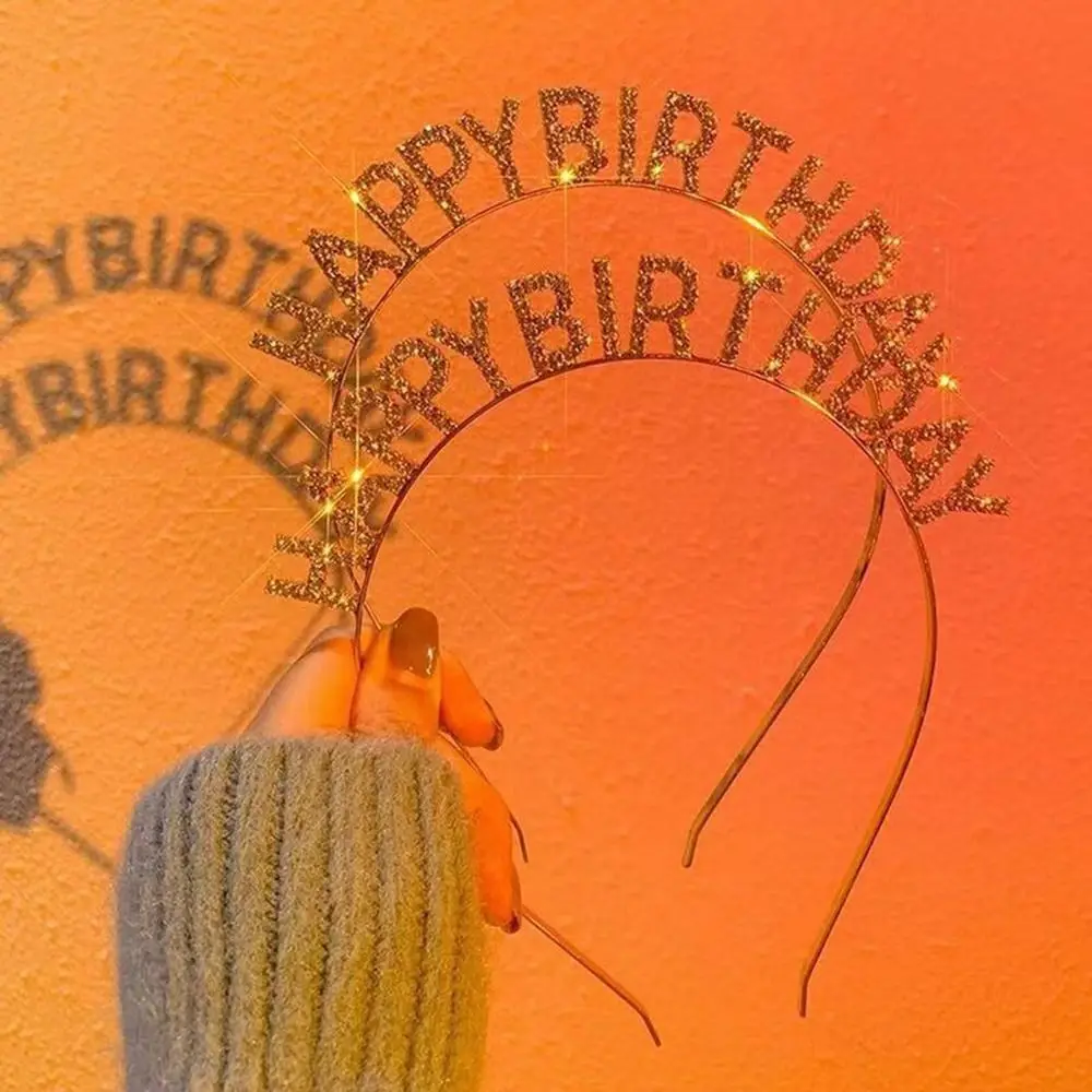 New Glitter HAPPY BIRTHDAY Headband Metal Hair Accessories Crystal Birthday Tiaras Birthday Headwear Birthday Props
New Glitter HAPPY BIRTHDAY Headband Metal Hair Accessories Crystal Birthday Tiaras Birthday Headwear Birthday Props