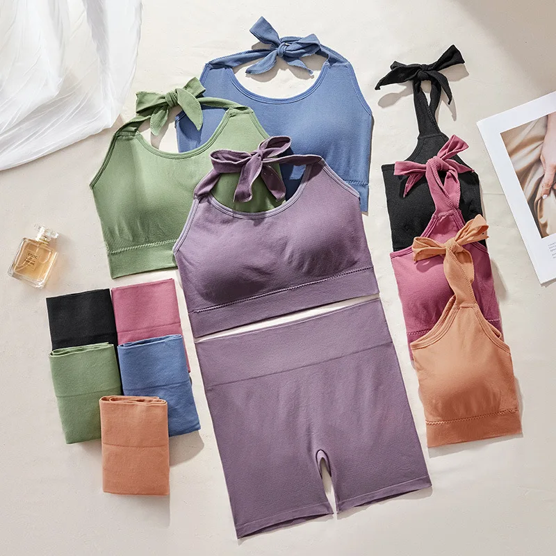Neckline beautiful back sports yoga shock-proof underwear gathering detachable coasters bra boxer peach pants set
Neckline beautiful back sports yoga shock-proof underwear gathering detachable coasters bra boxer peach pants set