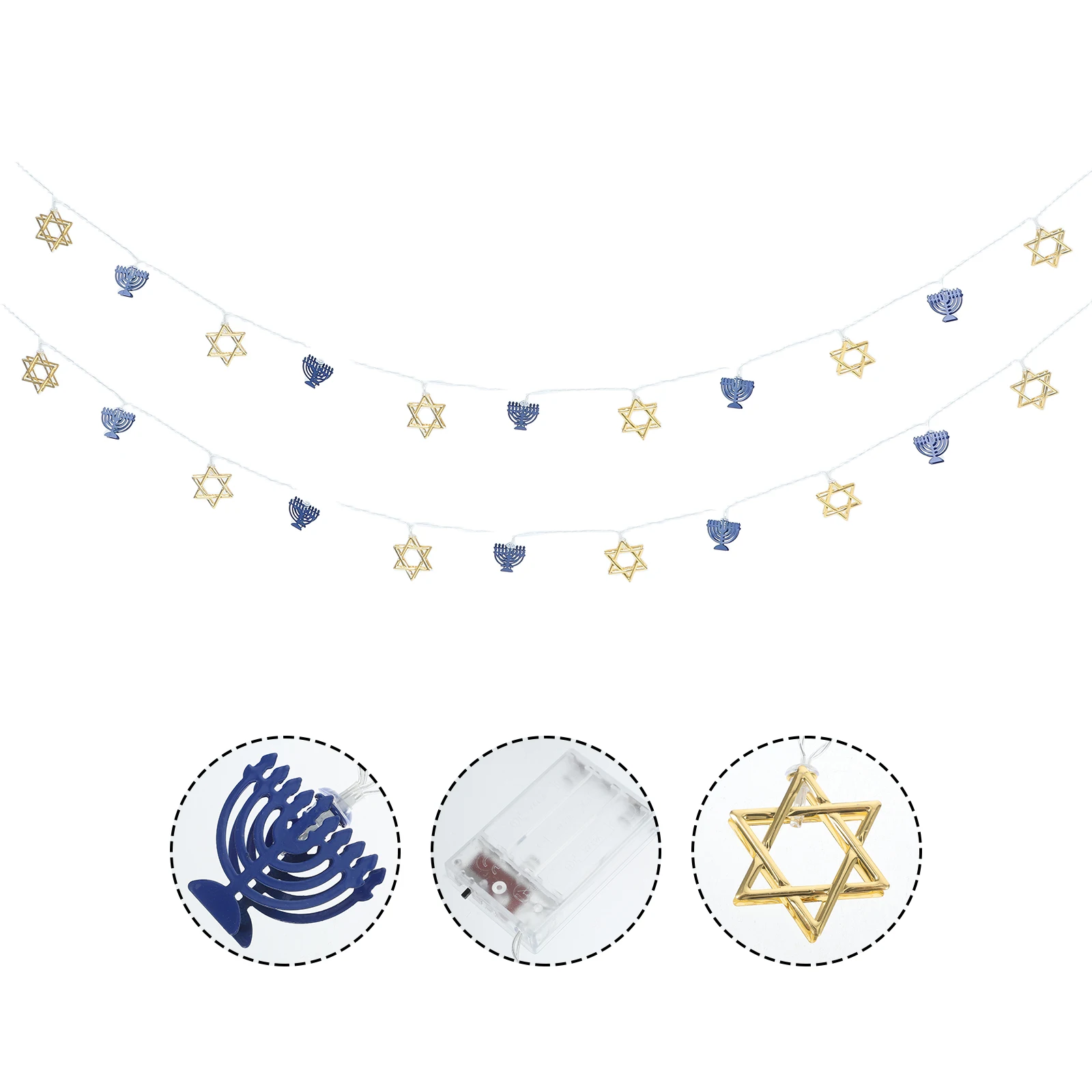 Chanukah LED String Lights 9 Menorah -Free Hanukkah Party Decoration Judaical Outdoor Indoor Festival
Chanukah LED String Lights 9 Menorah -Free Hanukkah Party Decoration Judaical Outdoor Indoor Festival