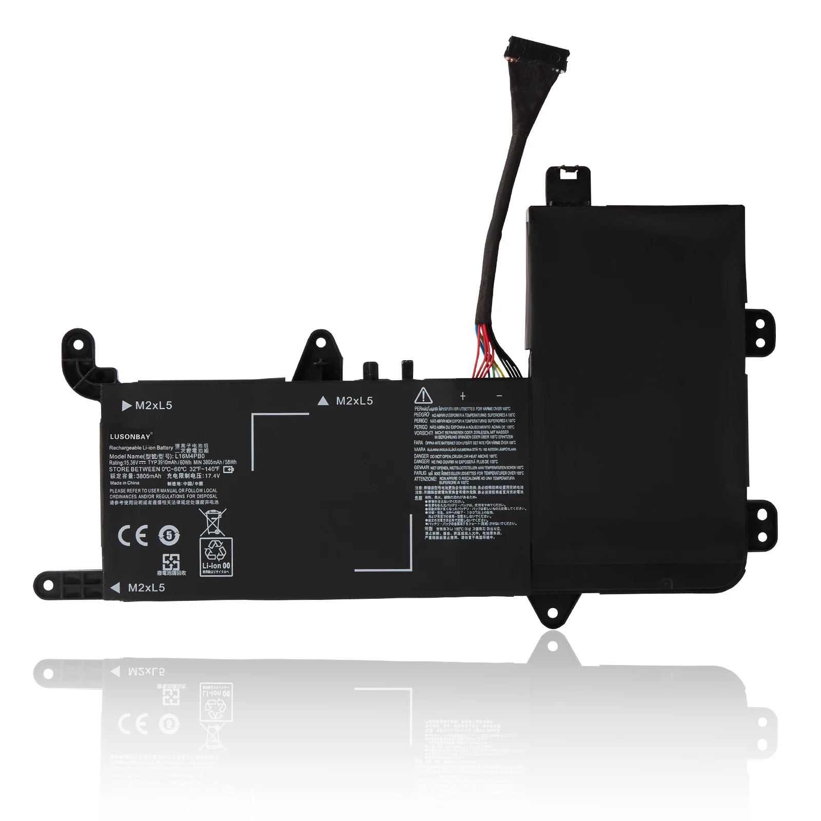 Аккумулятор LUSONBAY L16M4PB0 15.36V 60WH для Lenovo Y710 SIT Y720-15 Y720-15IKB Series 80VR008ARK 5B10M33724 5B10M33723 L16S4TB0
Аккумулятор LUSONBAY L16M4PB0 15.36V 60WH для Lenovo Y710 SIT Y720-15 Y720-15IKB Series 80VR008ARK 5B10M33724 5B10M33723 L16S4TB0