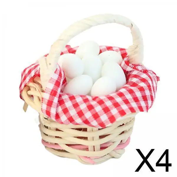 Dollhouse Mini Eggs Resin Woven Basket Figurines 1 12 Scale Completed Set House Kitchen Miniature Food Props for Dollhouse Decor
Dollhouse Mini Eggs Resin Woven Basket Figurines 1 12 Scale Completed Set House Kitchen Miniature Food Props for Dollhouse Decor