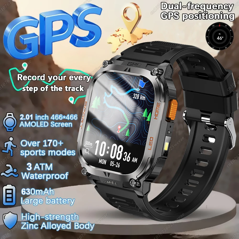 Уличные GPS-смарт-часы, аккумулятор 630 мАч, 2,01-дюймовый AMOLED-экран, мужской компас, фонарик, Bluetooth-вызов, спортивные умные часы, женский подарок
Уличные GPS-смарт-часы, аккумулятор 630 мАч, 2,01-дюймовый AMOLED-экран, мужской компас, фонарик, Bluetooth-вызов, спортивные умные часы, женский подарок