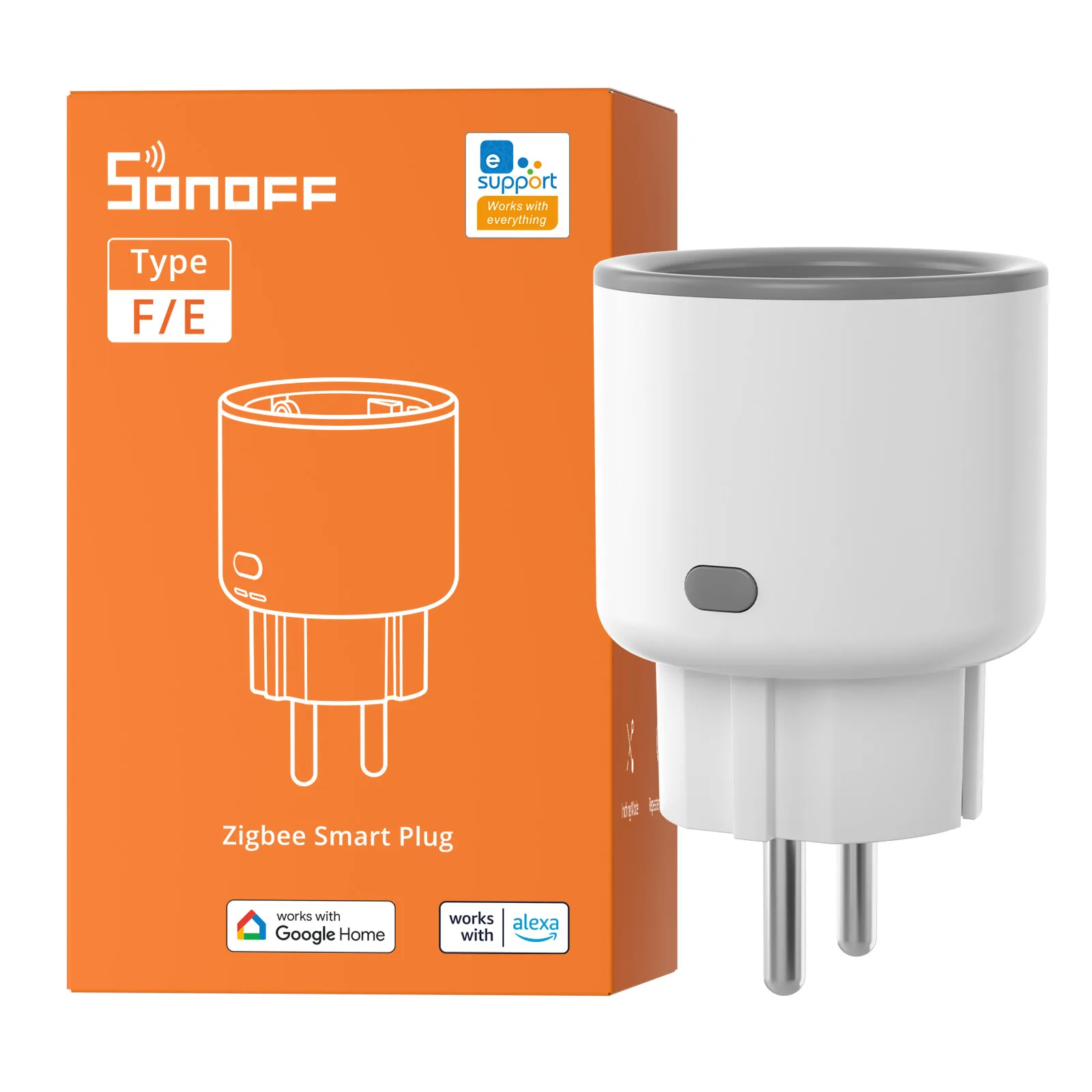 SONOFF S60ZB TPF Zigbee Smart Plug 16A with Power Consumption Smart Home Zigbee 3.0 Socket Remote Control Via Alexa Google Home
SONOFF S60ZB TPF Zigbee Smart Plug 16A with Power Consumption Smart Home Zigbee 3.0 Socket Remote Control Via Alexa Google Home