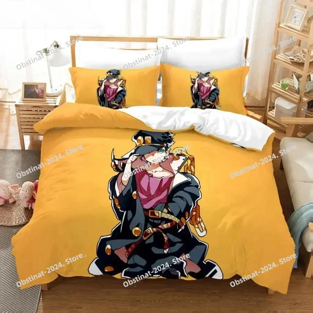 3D Anime JoJo Bizarre Adventure Jotaro Kujo Bedding Set Printed single Comforter Quilt Bed Cover Pillow Case Set Kids Adult Size
3D Anime JoJo Bizarre Adventure Jotaro Kujo Bedding Set Printed single Comforter Quilt Bed Cover Pillow Case Set Kids Adult Size