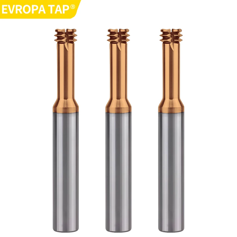 EVROPA TAP Composite Thread Milling Cutter – No Pre-Drilling Required, Solid Carbide, CNC Machine, M1.6–12, for Steel
EVROPA TAP Composite Thread Milling Cutter – No Pre-Drilling Required, Solid Carbide, CNC Machine, M1.6–12, for Steel