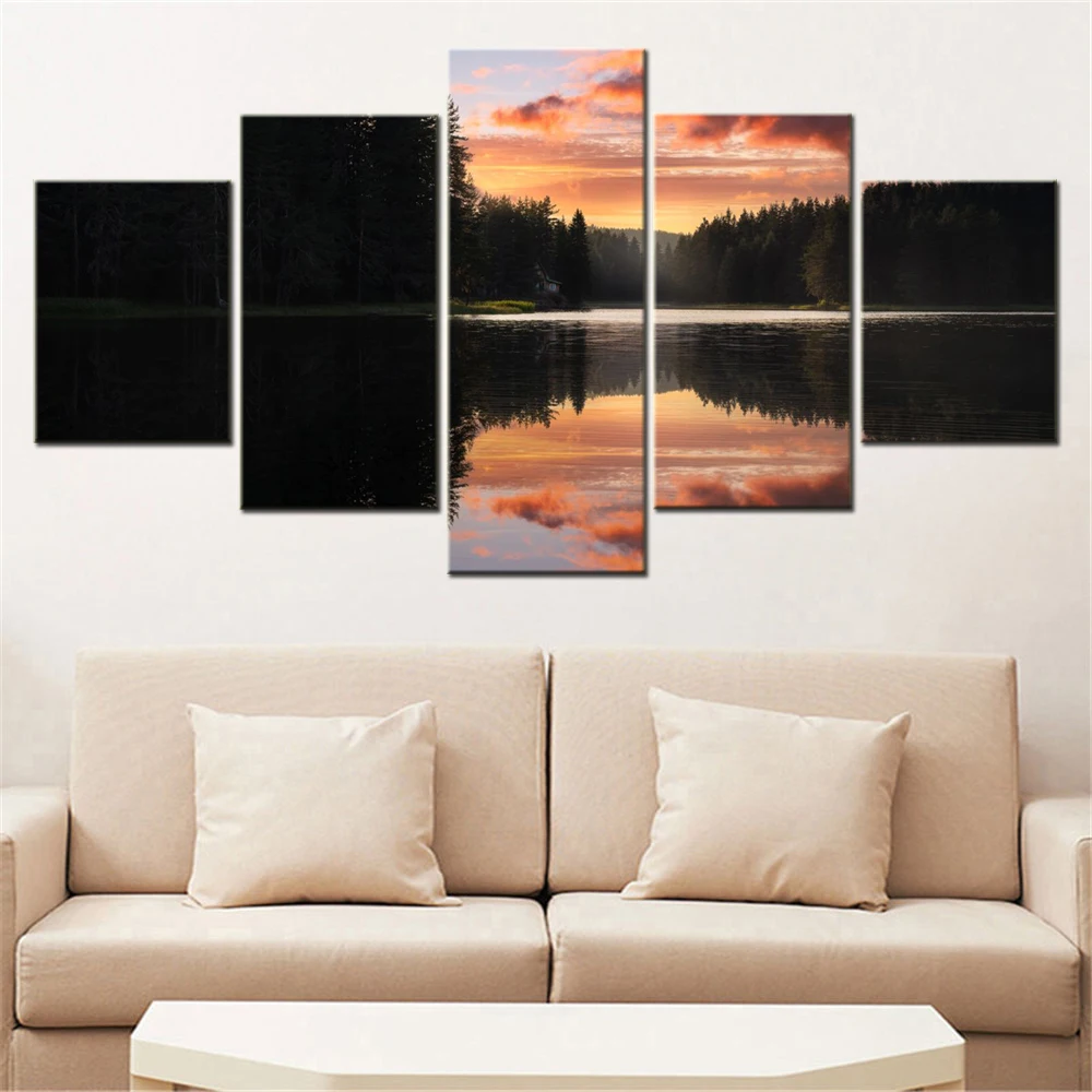 5 Pieces Canvas Wall Arts Landscape Poster Painting Nature Serene Lake Wallpaper Home Decor Picture Printing Living Room Artwork
5 Pieces Canvas Wall Arts Landscape Poster Painting Nature Serene Lake Wallpaper Home Decor Picture Printing Living Room Artwork
