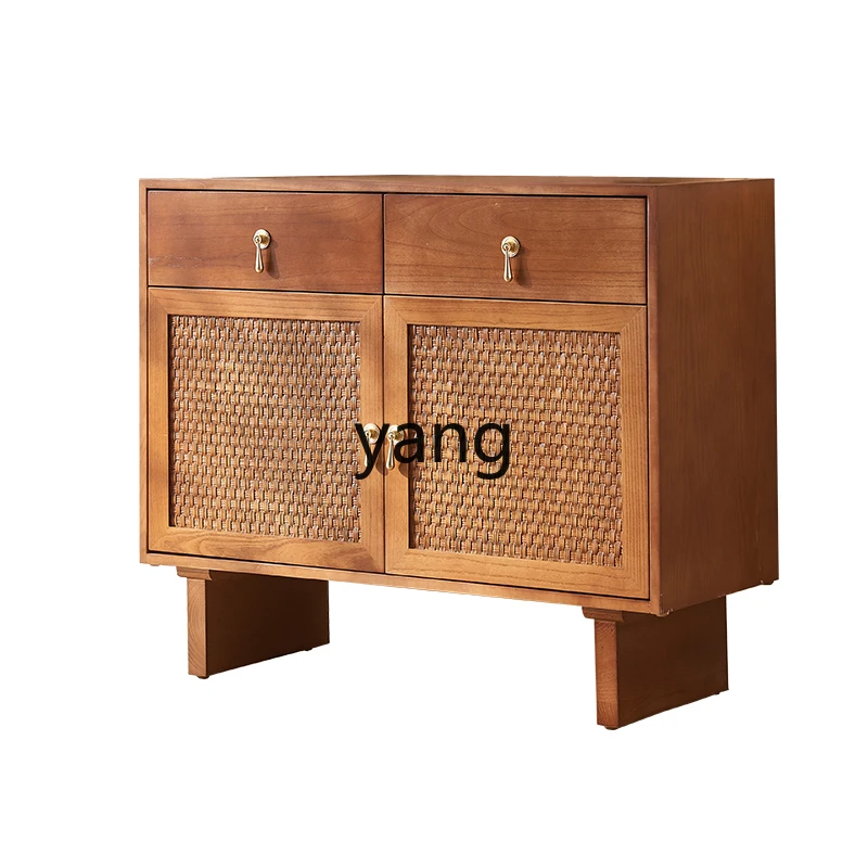 LT medieval solid wood dining side cabinet Japanese-style small apartment integrated wall rattan storage storage side cabinet
LT medieval solid wood dining side cabinet Japanese-style small apartment integrated wall rattan storage storage side cabinet