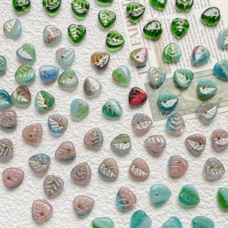 10pcs 9x9mm Czech glass leaf beads DIY handmade jewelry bracelet necklace bead accessories material
10pcs 9x9mm Czech glass leaf beads DIY handmade jewelry bracelet necklace bead accessories material
