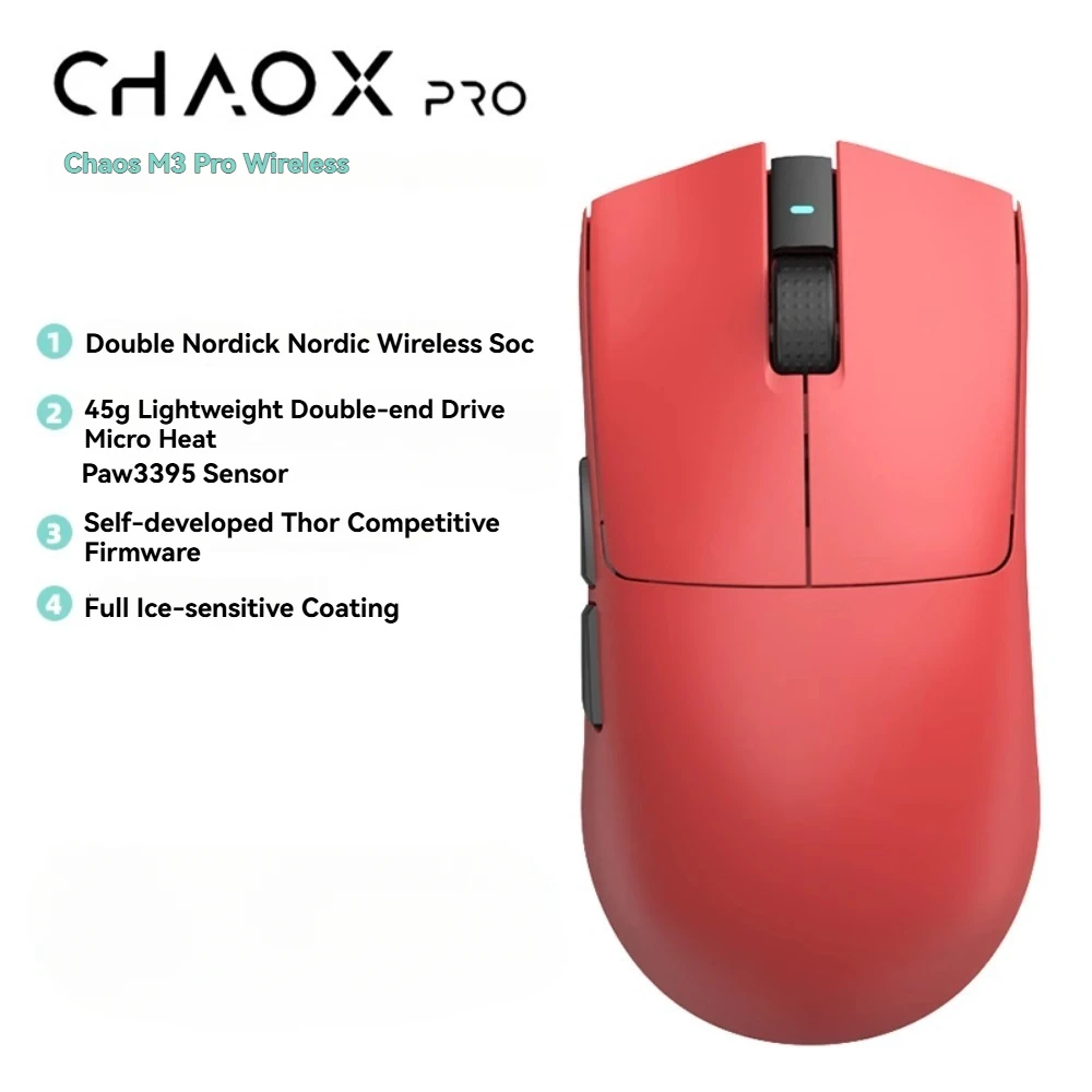 Мини-игровая мышь CHAOS M3, 2,4 г, беспроводная, 8K, частота возврата, 26000 точек на дюйм, PAW3395, 45 г, легкая эргономичная мышь FPS на заказ
Мини-игровая мышь CHAOS M3, 2,4 г, беспроводная, 8K, частота возврата, 26000 точек на дюйм, PAW3395, 45 г, легкая эргономичная мышь FPS на заказ