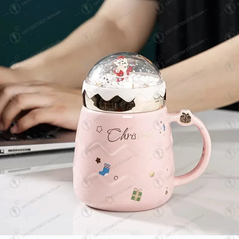 Christmas gift/office home, Nordic relief ceramic cup 500ml with lid, Santa coffee mug
Christmas gift/office home, Nordic relief ceramic cup 500ml with lid, Santa coffee mug