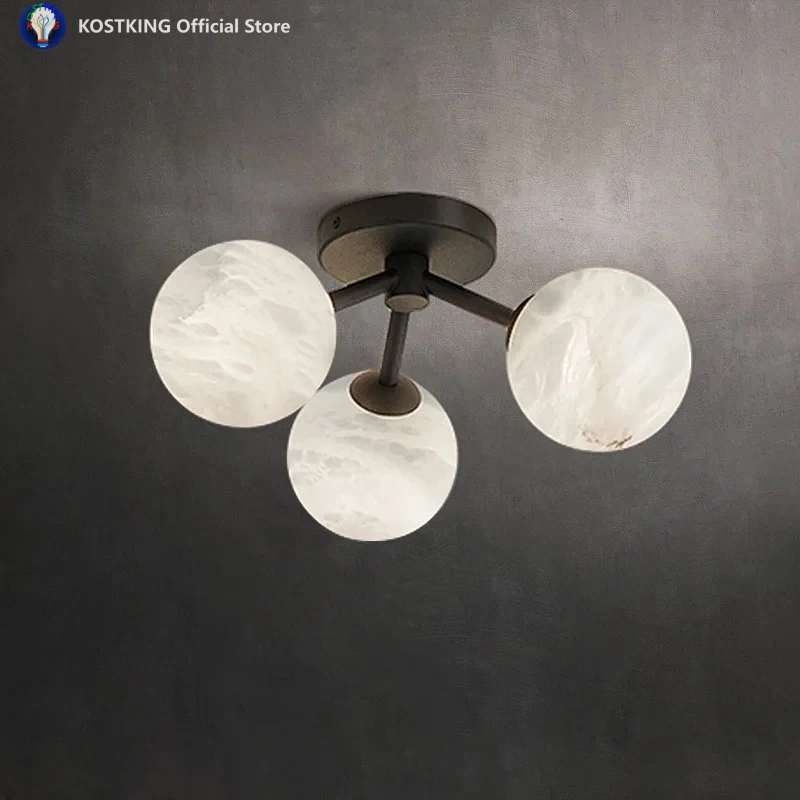 Spherical Natural Marble Chandelier Designer Living Room Bedroom Dining Room Children'S Room All-Copper Pendant Lamp Fixture
Spherical Natural Marble Chandelier Designer Living Room Bedroom Dining Room Children'S Room All-Copper Pendant Lamp Fixture