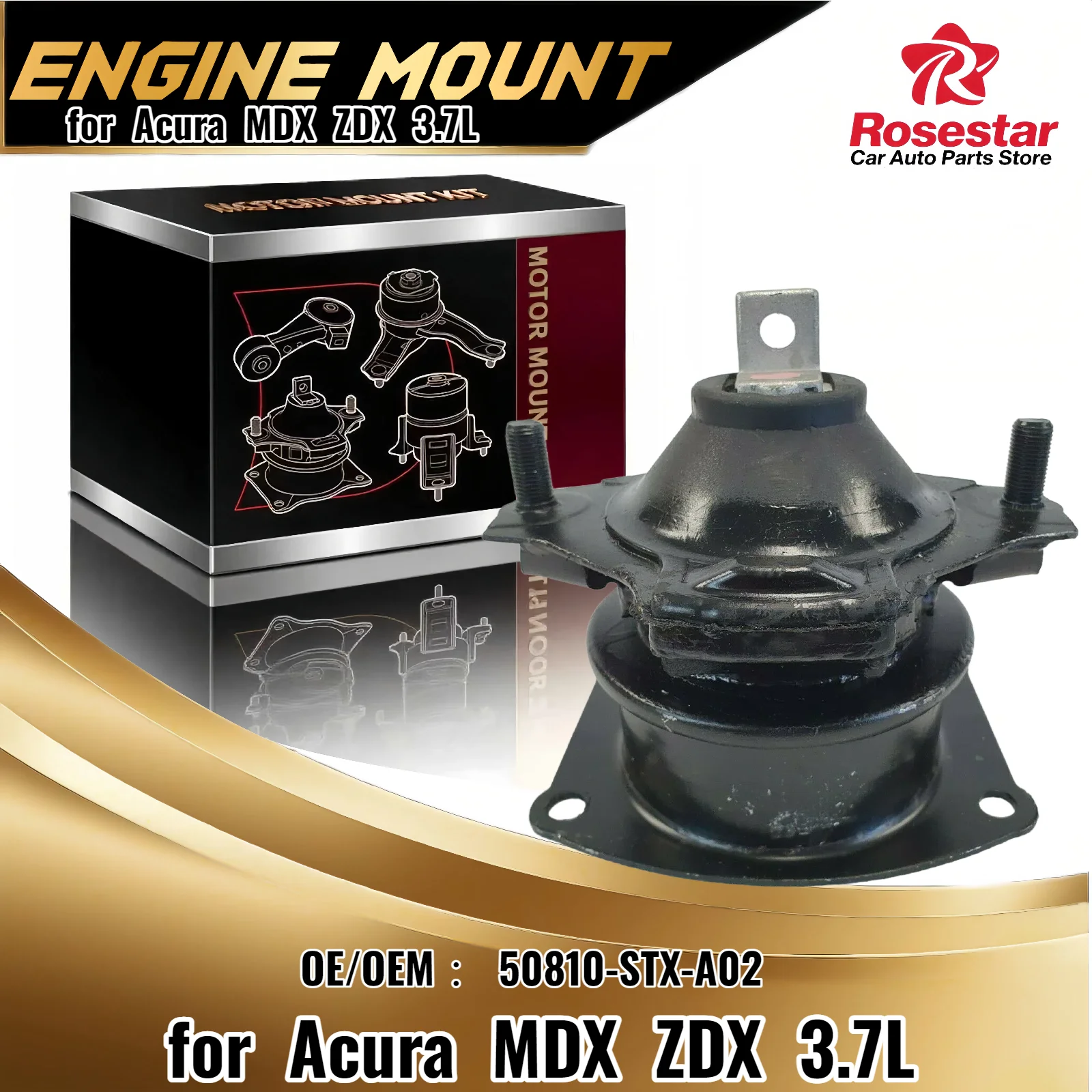 9799 Hydraulic Rear Engine Motor Mount for Acura MDX, ZDX 3.7L 50810-STX-A02 A4526HY EM-7229
9799 Hydraulic Rear Engine Motor Mount for Acura MDX, ZDX 3.7L 50810-STX-A02 A4526HY EM-7229