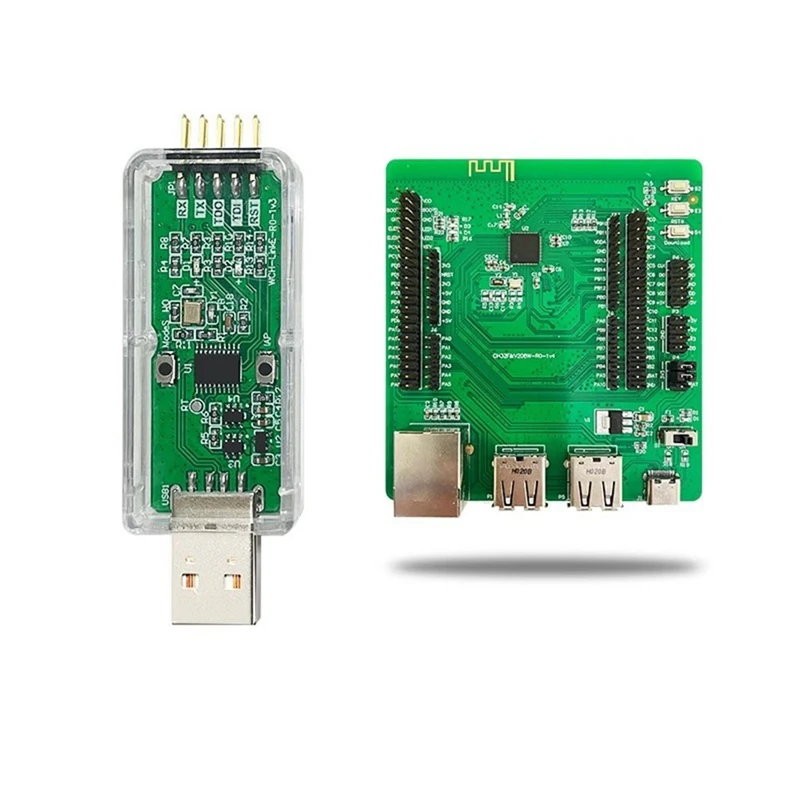 CH32V208WBU6 Development Board 32-Bit RISC-V Wireless MCU 2Mbps Low-Power Bluetooth BLE Communication Test Board Kit
CH32V208WBU6 Development Board 32-Bit RISC-V Wireless MCU 2Mbps Low-Power Bluetooth BLE Communication Test Board Kit