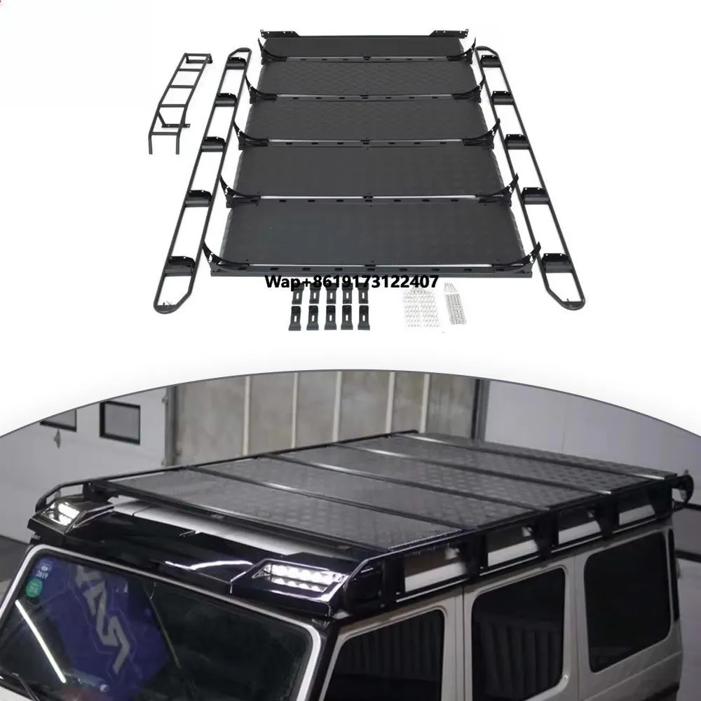 W463 Roof Rack Fit for G-class W463 G500 G350 G63 Roof Rack with Ladder Cargo Carrier Goods Holder Roof Climb Ladder
W463 Roof Rack Fit for G-class W463 G500 G350 G63 Roof Rack with Ladder Cargo Carrier Goods Holder Roof Climb Ladder