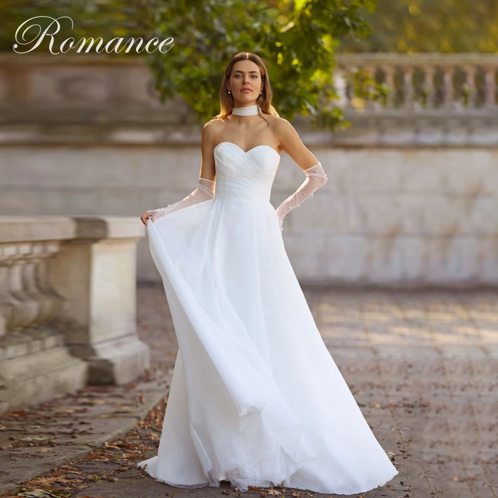 Princess Pleated Sleeveless A-Line Wedding Dress 2026 Women Sweetheart Backless Sweep Train Tulle Vestidos De Novia Customized
Princess Pleated Sleeveless A-Line Wedding Dress 2026 Women Sweetheart Backless Sweep Train Tulle Vestidos De Novia Customized