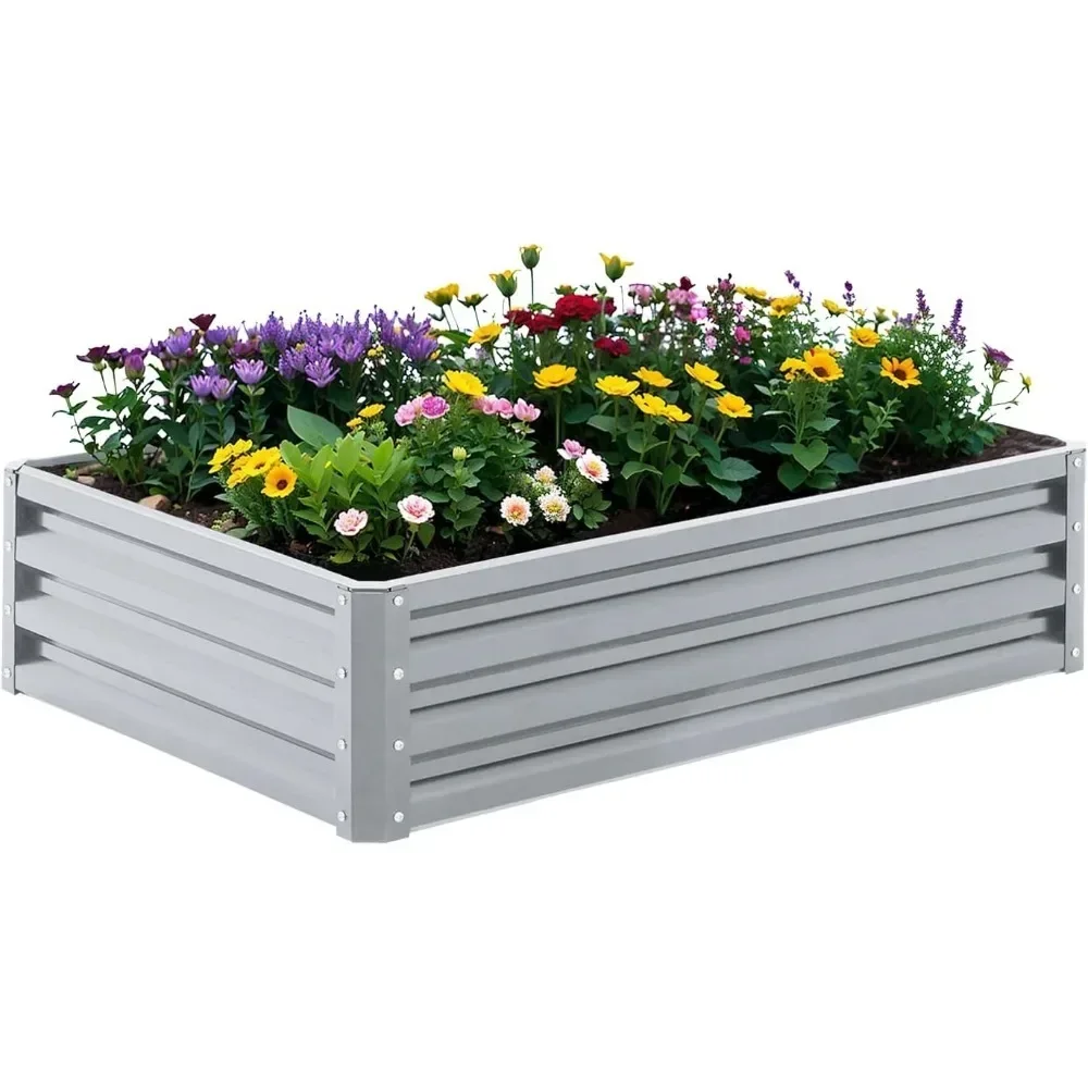 Metal Raised Garden Bed Outdoor for Vegetables Flowers Herbs Fruits, Galvanized Raised Garden Bed kit with Gloves
Metal Raised Garden Bed Outdoor for Vegetables Flowers Herbs Fruits, Galvanized Raised Garden Bed kit with Gloves