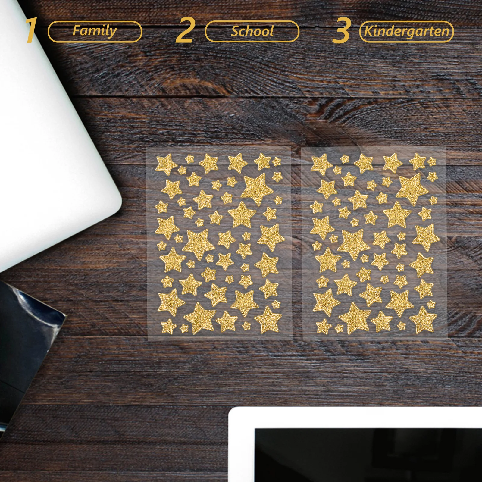 10 листов стикеров-наград, золотистые самоклеящиеся блестящие стикеры-звездочки для учебных таблиц, поделок в классе, поощрения и стимуляции
10 листов стикеров-наград, золотистые самоклеящиеся блестящие стикеры-звездочки для учебных таблиц, поделок в классе, поощрения и стимуляции