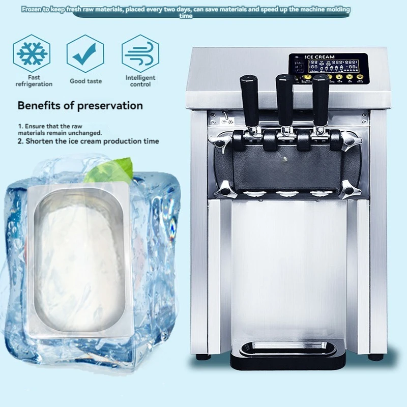 Ice cream machine commercial soft Ice Cream Maker stainless steel desktop cone machine small
Ice cream machine commercial soft Ice Cream Maker stainless steel desktop cone machine small