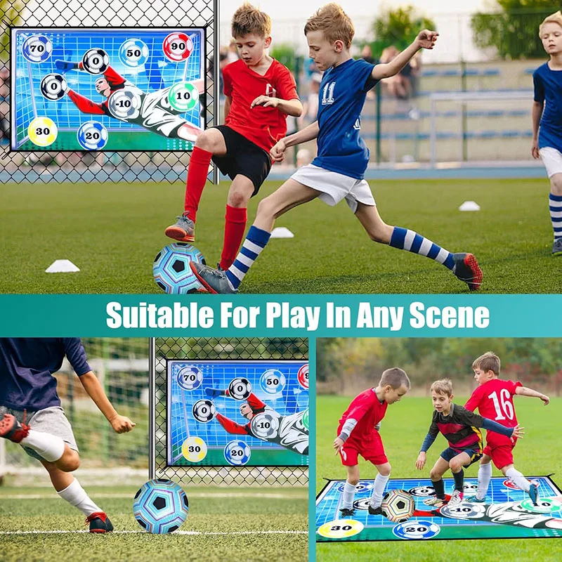 Football Play Set for Children Football Play Mat Set Foldable Flannel Football Goal with Rating Numbers and Adhesive Football
Football Play Set for Children Football Play Mat Set Foldable Flannel Football Goal with Rating Numbers and Adhesive Football
