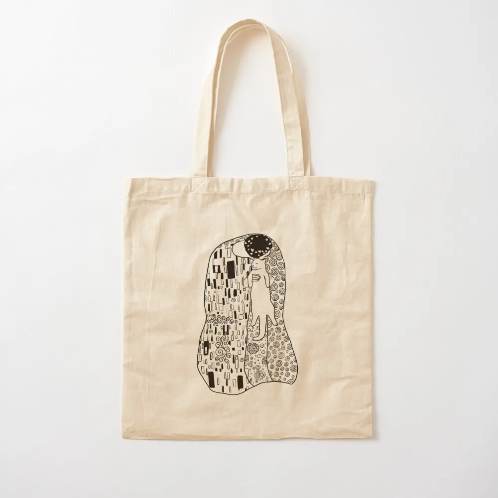 The Cat Kiss Blackwork Tote Bag Canvas shoulder bag sac pour femme Handbags women
The Cat Kiss Blackwork Tote Bag Canvas shoulder bag sac pour femme Handbags women