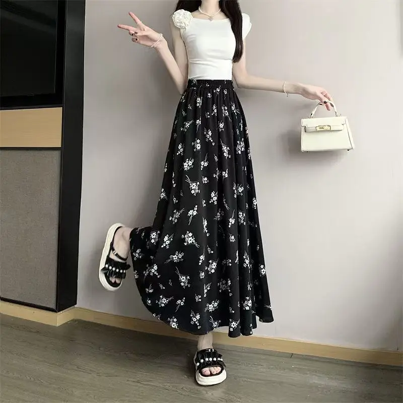 New Chinese Chiffon Mid-length Skirt New Style Floral 2025 High Waist Slim and Elastic Summer Print Versatile
New Chinese Chiffon Mid-length Skirt New Style Floral 2025 High Waist Slim and Elastic Summer Print Versatile