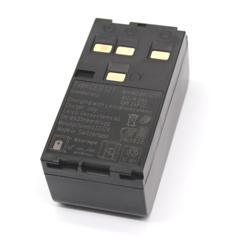 GEB121 NI-MH Battery for Laica TPS 300,400,700,800,TPS1100 Series Total Stations
GEB121 NI-MH Battery for Laica TPS 300,400,700,800,TPS1100 Series Total Stations