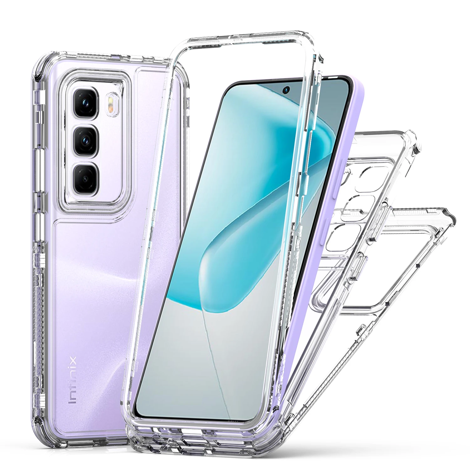 Clear Case for Infinix Hot 50 Pro+ Plus 4G Bumper Front Frame Acrylic Silicone Hard Shockproof Phone Cover Hot50Pro+Plus X6880
Clear Case for Infinix Hot 50 Pro+ Plus 4G Bumper Front Frame Acrylic Silicone Hard Shockproof Phone Cover Hot50Pro+Plus X6880