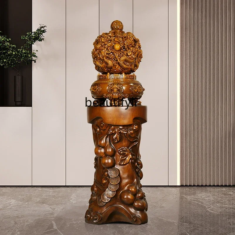 Jiuzhuan Qiankun Ding ornament attracts wealth and transshipment, opening housewarming gift, floor decoration in the office h
Jiuzhuan Qiankun Ding ornament attracts wealth and transshipment, opening housewarming gift, floor decoration in the office h