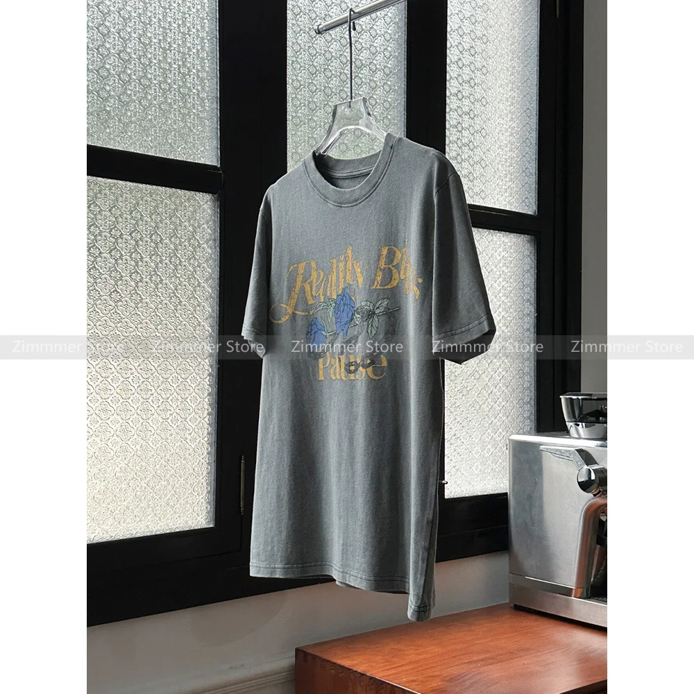American Retro Printed Short Sleeve T-Shirt Summer Casual Loose Gray Letter Round Neck Top
American Retro Printed Short Sleeve T-Shirt Summer Casual Loose Gray Letter Round Neck Top