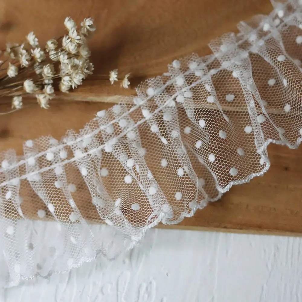 Decoration Material Black/White Mesh Lace Trim Vintage Elegant Pleated Lace Trim Tulle DIY Lace Fabric Ribbon Cuffs
Decoration Material Black/White Mesh Lace Trim Vintage Elegant Pleated Lace Trim Tulle DIY Lace Fabric Ribbon Cuffs