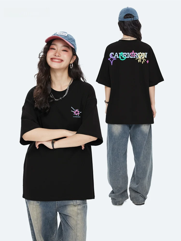 Capricorn American High Street Star Pure Cotton Short Sleeve Women's T-shirt Summer New Loose Half Sleeve Top Casual Style Pr...
Capricorn American High Street Star Pure Cotton Short Sleeve Women's T-shirt Summer New Loose Half Sleeve Top Casual Style Pr...