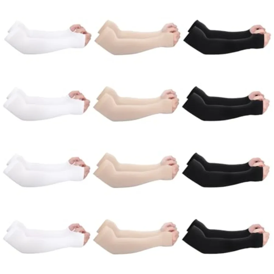 12 Pairs UV Protection Cooling Arm Sleeves for Men Women, Elderly Thin Skin Protector UPF 50+ Sun Forearm Cover
12 Pairs UV Protection Cooling Arm Sleeves for Men Women, Elderly Thin Skin Protector UPF 50+ Sun Forearm Cover