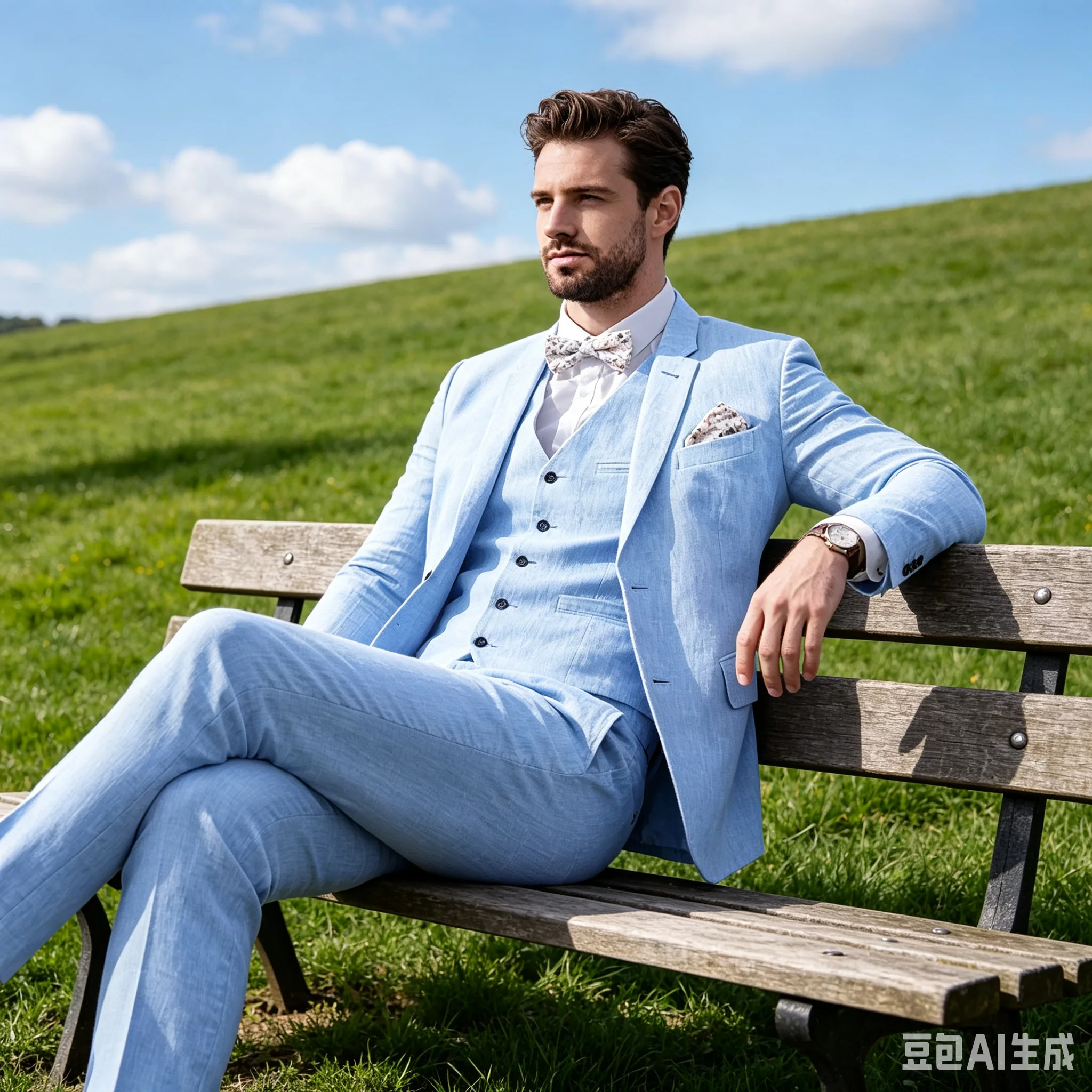 3 Piece Blue/Beige Linen Men's Slim Fit Suits Notch Lapel Blazer Summer Wedding Groom Tuxedos for Prom Party (Jacket+Vest+Pant)
3 Piece Blue/Beige Linen Men's Slim Fit Suits Notch Lapel Blazer Summer Wedding Groom Tuxedos for Prom Party (Jacket+Vest+Pant)