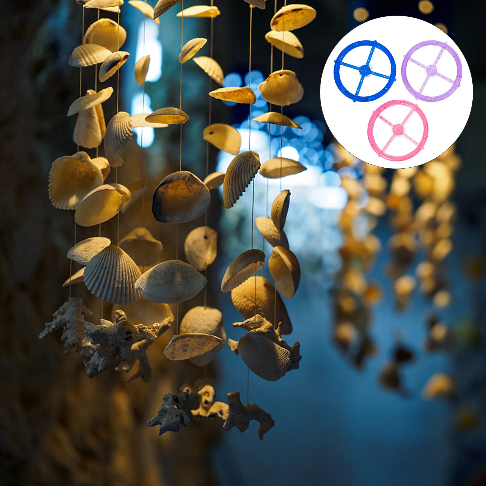 3Pcs Wind Chime DIY Circles Premium PP Material Light Unbreakable Rings with Suspension Holes Wind Chime Making Supplies Craft
3Pcs Wind Chime DIY Circles Premium PP Material Light Unbreakable Rings with Suspension Holes Wind Chime Making Supplies Craft