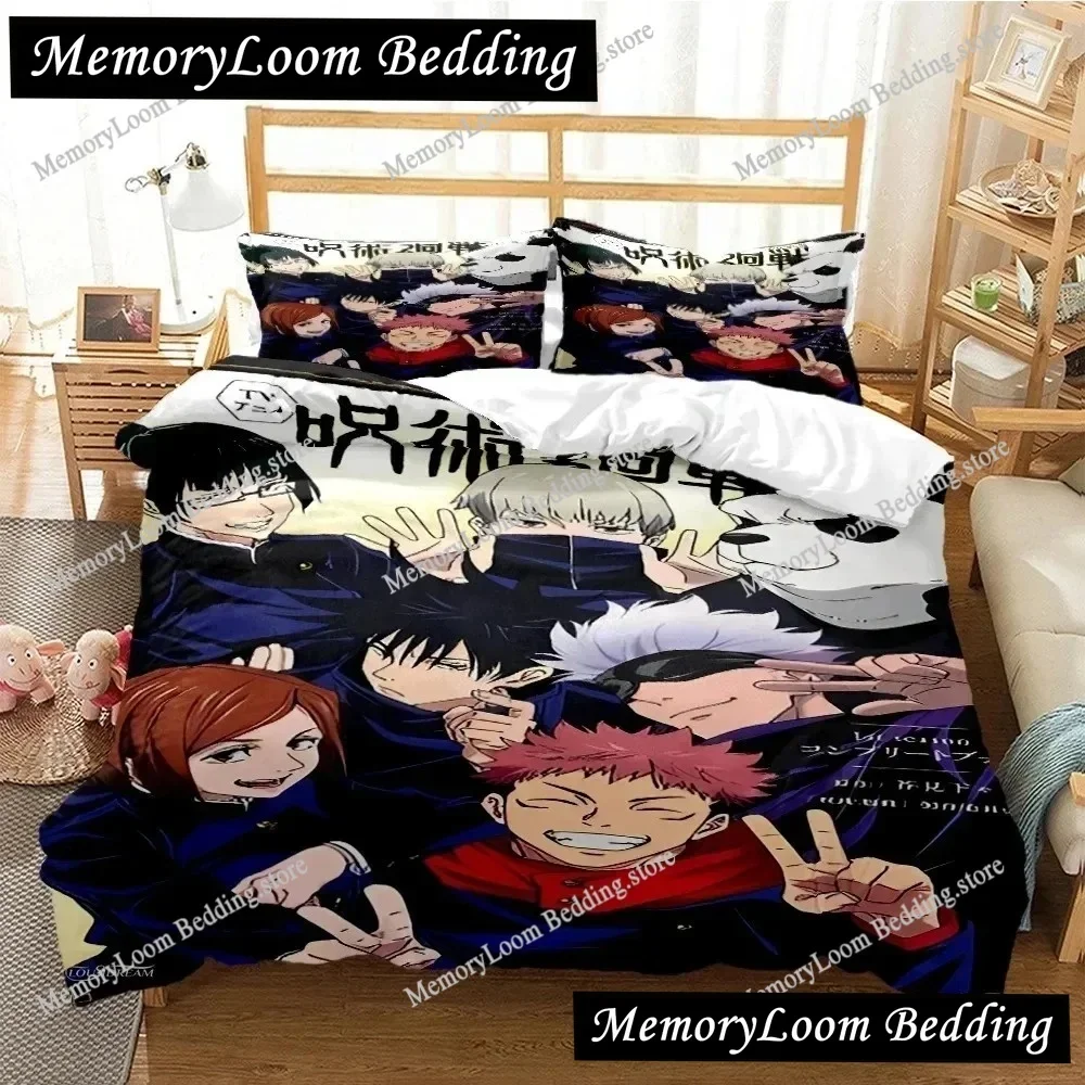 Home Textile Cartoons Fun Jujutsu Kaisen Duvet Cover Pillow Case Boy Girl Bedding Set King/Queen/Twin Size Soft Polyester
Home Textile Cartoons Fun Jujutsu Kaisen Duvet Cover Pillow Case Boy Girl Bedding Set King/Queen/Twin Size Soft Polyester