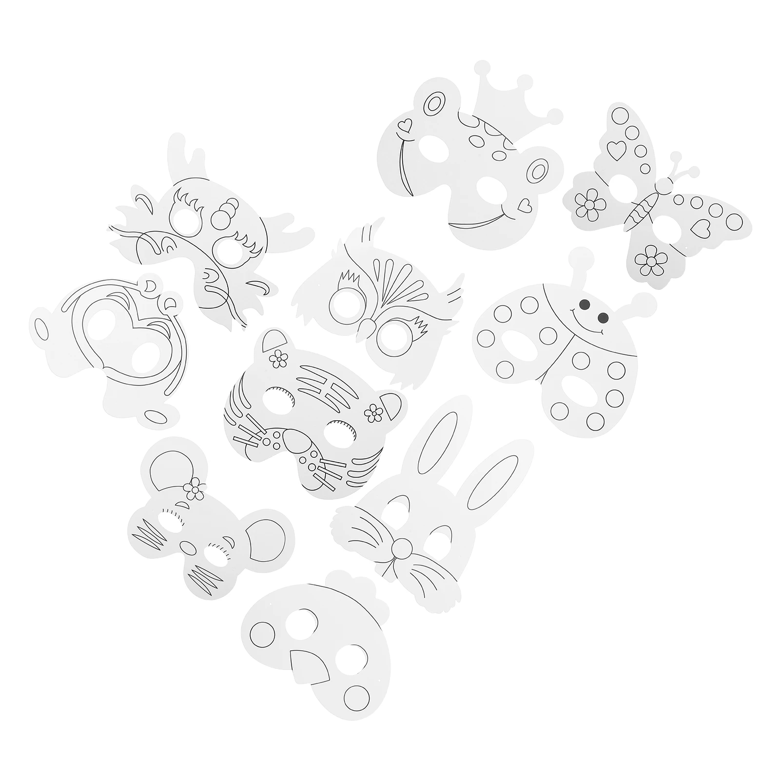 10 Pcs Graffiti Mask Animal Decorating Ideas Paper Craft Blank Paintable Masks Party Chick
10 Pcs Graffiti Mask Animal Decorating Ideas Paper Craft Blank Paintable Masks Party Chick
