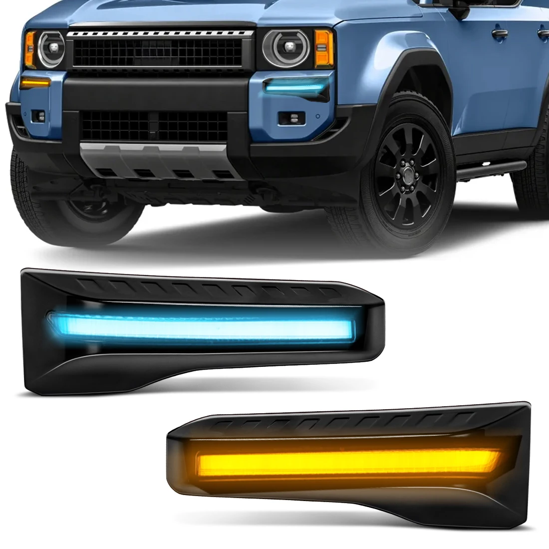 LED DRL For Toyota Land Cruiser Prado LC250 2024 2025 2PCS Daytime Running Lights Turn Signal Lamps White Yellow Blue Daylights
LED DRL For Toyota Land Cruiser Prado LC250 2024 2025 2PCS Daytime Running Lights Turn Signal Lamps White Yellow Blue Daylights