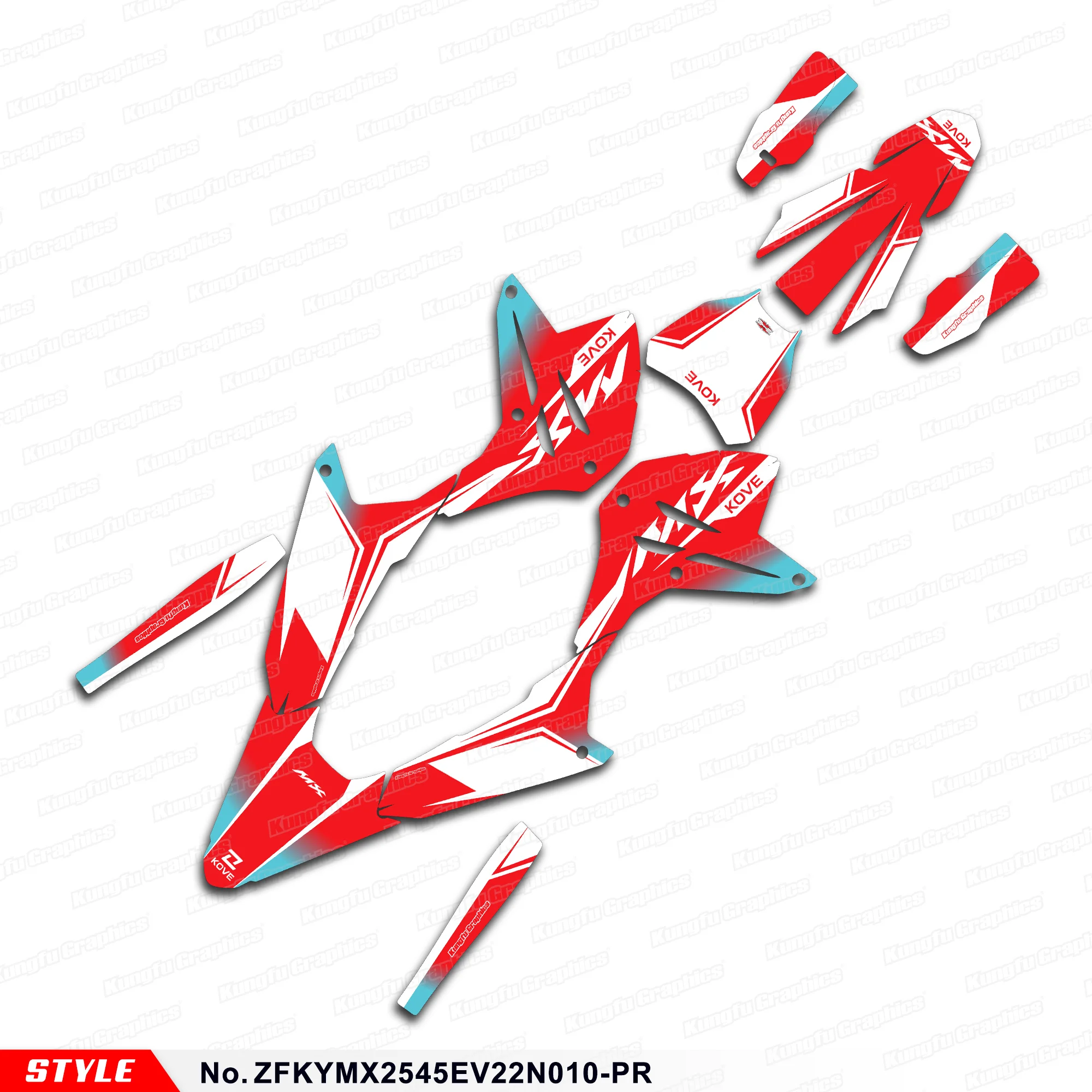 JY RACING Motorcycle Graphics Wrap Design for KOVE MX 250 MX250 GEN2 MX 450 MX450, Customised, ZFKYMX2545EV22N010-PR
JY RACING Motorcycle Graphics Wrap Design for KOVE MX 250 MX250 GEN2 MX 450 MX450, Customised, ZFKYMX2545EV22N010-PR