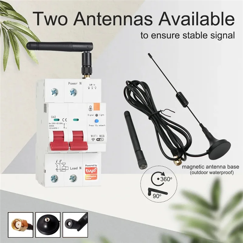 Tuya Smart Wi-Fi RS485 2P 63A MCB выключатель предоплаченный счетчик таймер защита напряжения и тока голосовое управление Alexa Durable
Tuya Smart Wi-Fi RS485 2P 63A MCB выключатель предоплаченный счетчик таймер защита напряжения и тока голосовое управление Alexa Durable