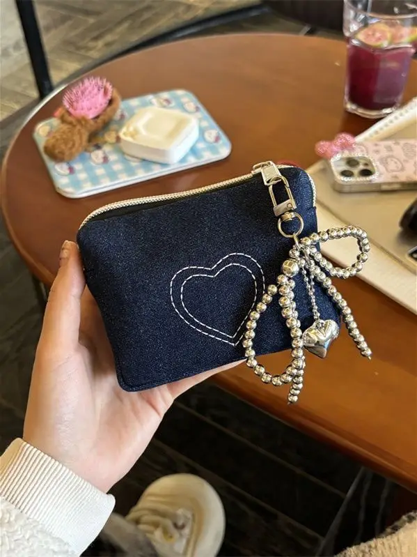 Stylish Denim Travel Organizer Wallet for Makeup, Coins, Cards, and Essentials (including pendant) - Compact Multi-functional Co
Stylish Denim Travel Organizer Wallet for Makeup, Coins, Cards, and Essentials (including pendant) - Compact Multi-functional Co