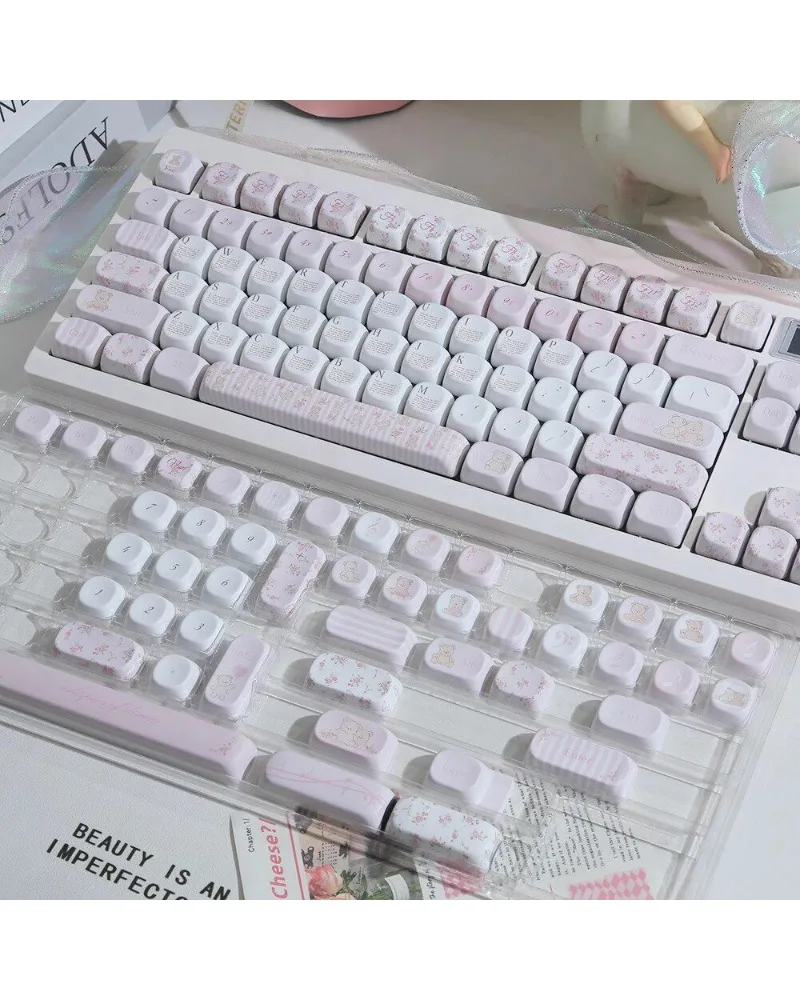 Cute Bear Keycaps Customized Mechanical Keyboard Keycaps 61/64/68/84/87/980/108
Cute Bear Keycaps Customized Mechanical Keyboard Keycaps 61/64/68/84/87/980/108