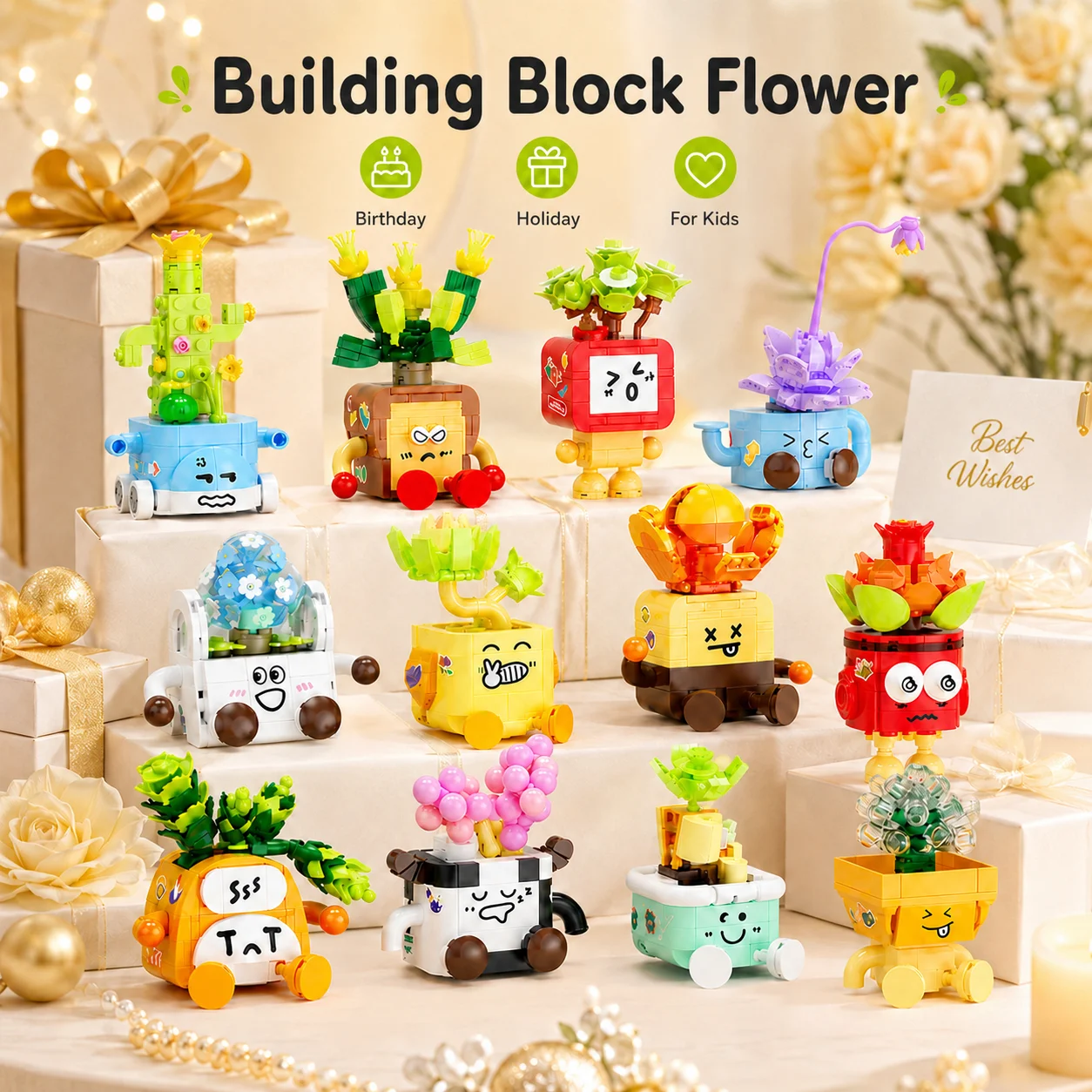Eternity Flower Pot Building Blocks Toy DIY Succulent Plant Bricks Toy Mini Building Blocks Model Flower Blocks Girls Desk Decor
Eternity Flower Pot Building Blocks Toy DIY Succulent Plant Bricks Toy Mini Building Blocks Model Flower Blocks Girls Desk Decor