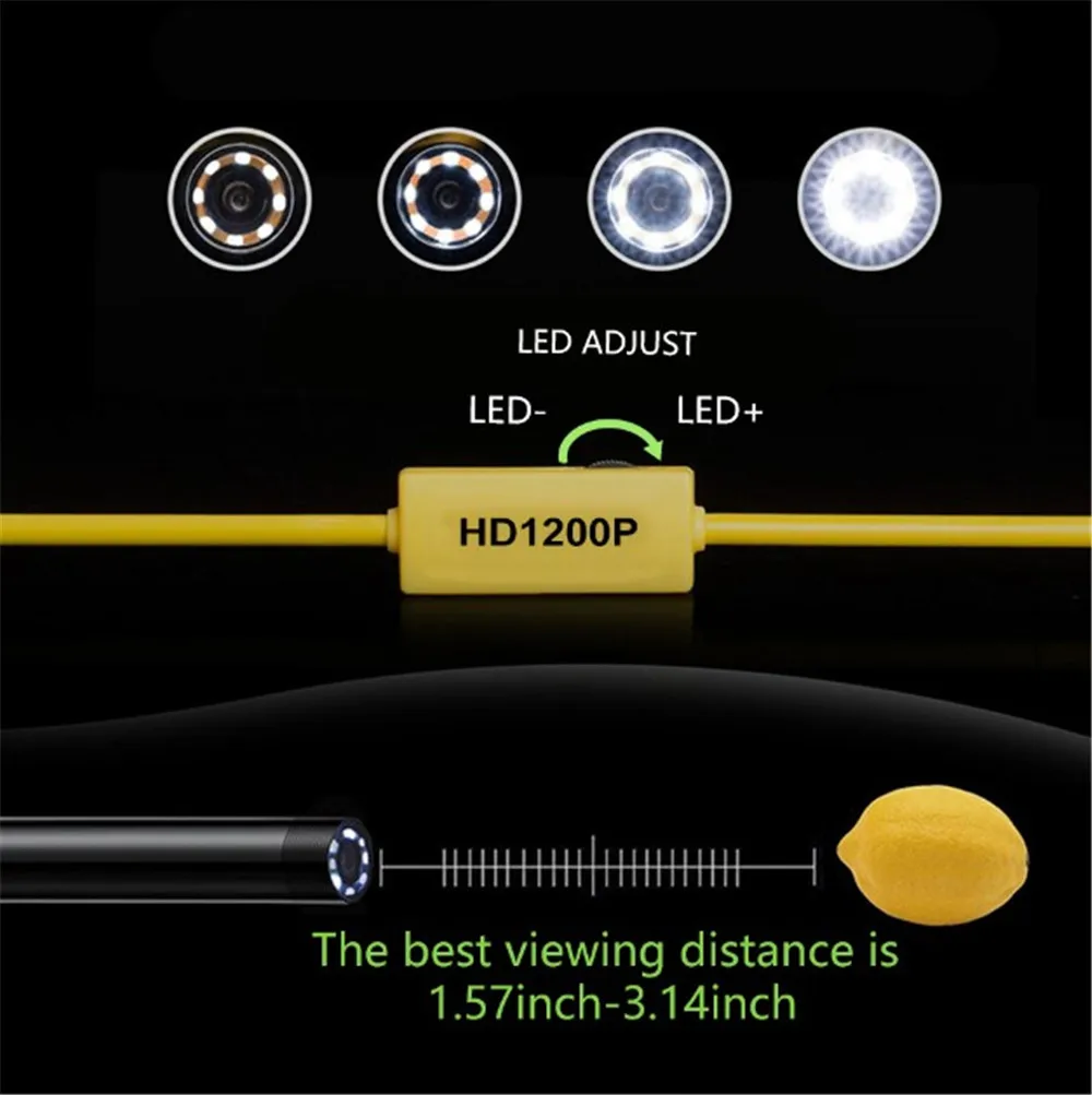 2MP 1200P USB/WIFI Endoscope Camera Water-proof CMOS Borescope Water-Proof IP66 Digital Microscope CMOS Borescope
2MP 1200P USB/WIFI Endoscope Camera Water-proof CMOS Borescope Water-Proof IP66 Digital Microscope CMOS Borescope