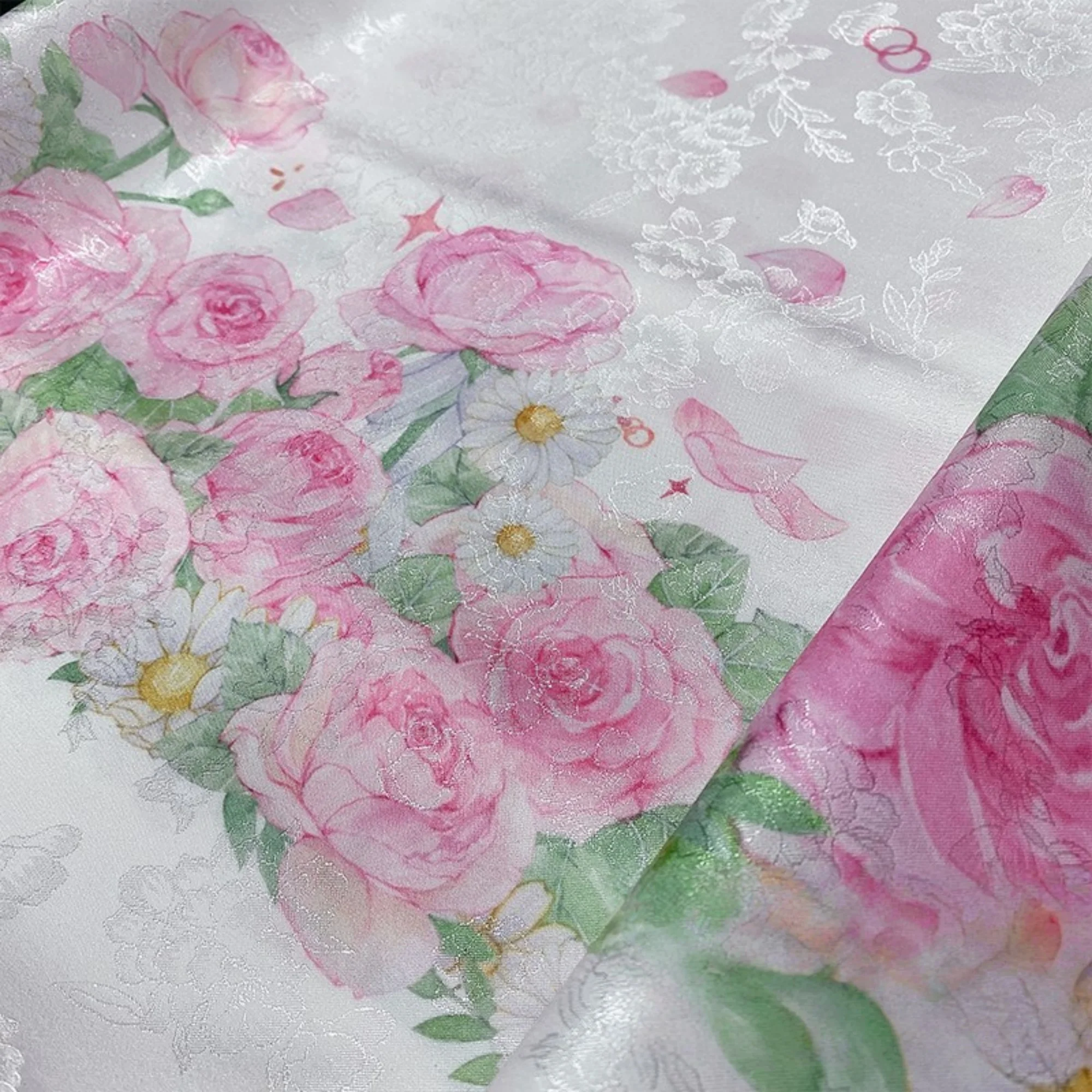 145cm Lovely Flower Fabric Double Edge 1 Meter Width for DIY Ruskirt Kawaii Dress Dolling Making - Lolita Style
145cm Lovely Flower Fabric Double Edge 1 Meter Width for DIY Ruskirt Kawaii Dress Dolling Making - Lolita Style