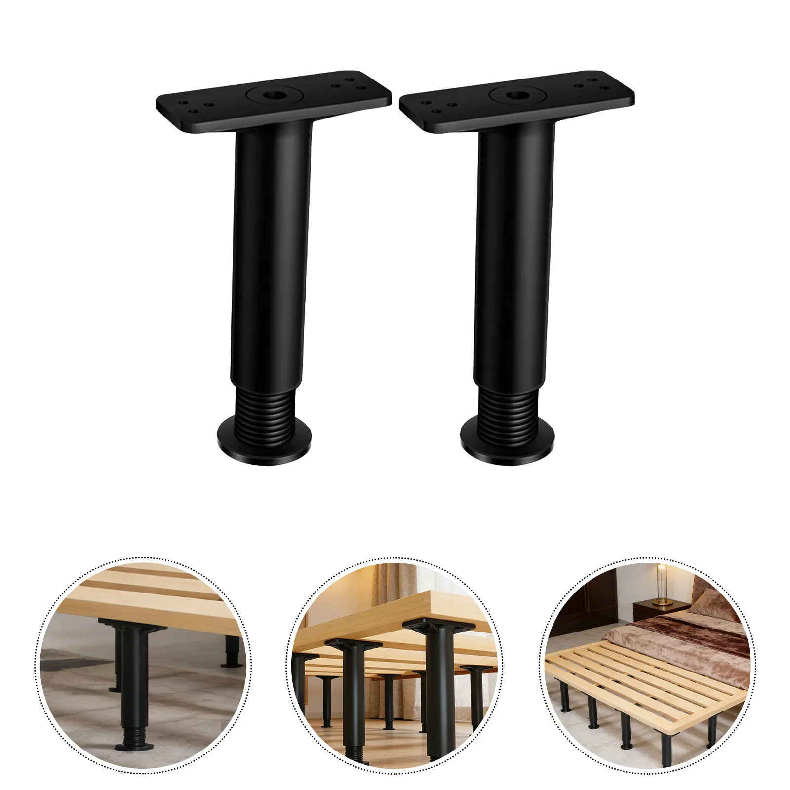 2Pcs Bed Frame Support Legs Adjustable Height Strong Load Bearing Center Replacement Bed Frame Parts Adjustable Legs
2Pcs Bed Frame Support Legs Adjustable Height Strong Load Bearing Center Replacement Bed Frame Parts Adjustable Legs