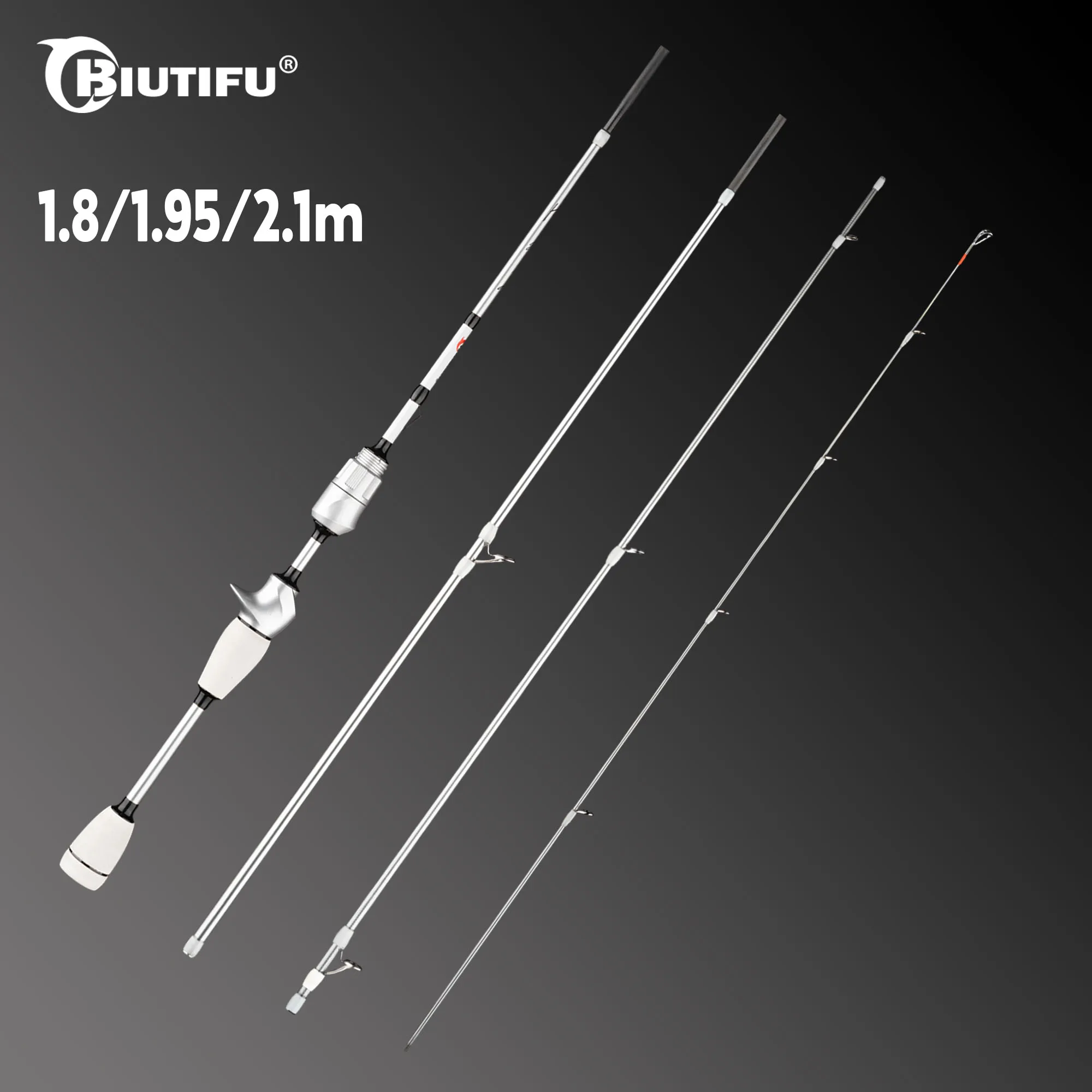 Удочка BIUTIFU Spinning Casting XUL Travel Mini, 1.8/1.95/2.1 м, карбон, 0.2-10 г, ультралегкая, быстрый SolidTip, для ловли форели на приманку
Удочка BIUTIFU Spinning Casting XUL Travel Mini, 1.8/1.95/2.1 м, карбон, 0.2-10 г, ультралегкая, быстрый SolidTip, для ловли форели на приманку