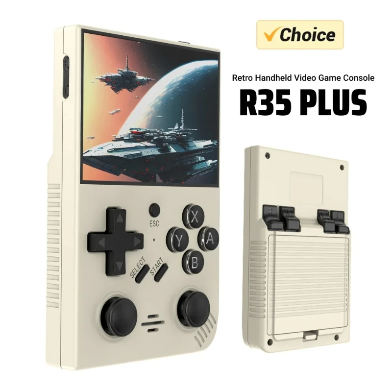 2026 New R35 Plus Retro Handheld Video Game Console Linux System 3.5 Inch IPS Screen Portable Pocket Video Player R36S 64G Games
2026 New R35 Plus Retro Handheld Video Game Console Linux System 3.5 Inch IPS Screen Portable Pocket Video Player R36S 64G Games