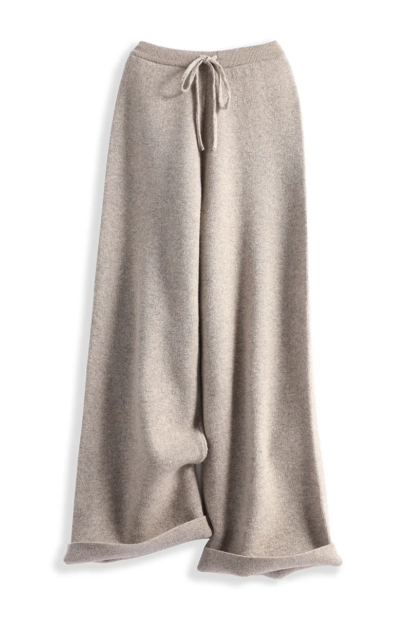 Fashion 100% Merino Wool Women Direct Through Floor-sweeping Trousers Cashmere Soft Simple trousers
Fashion 100% Merino Wool Women Direct Through Floor-sweeping Trousers Cashmere Soft Simple trousers